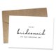 thumbnail image 1 of Juego de tarjetas de boda para dama de honor, regalos de boda, boda, con sobre, 1 of 9