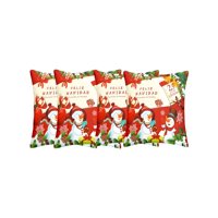Genérico - Set De 4 Fundas De Cojines Diseño Navidad 45X45 Cm A05