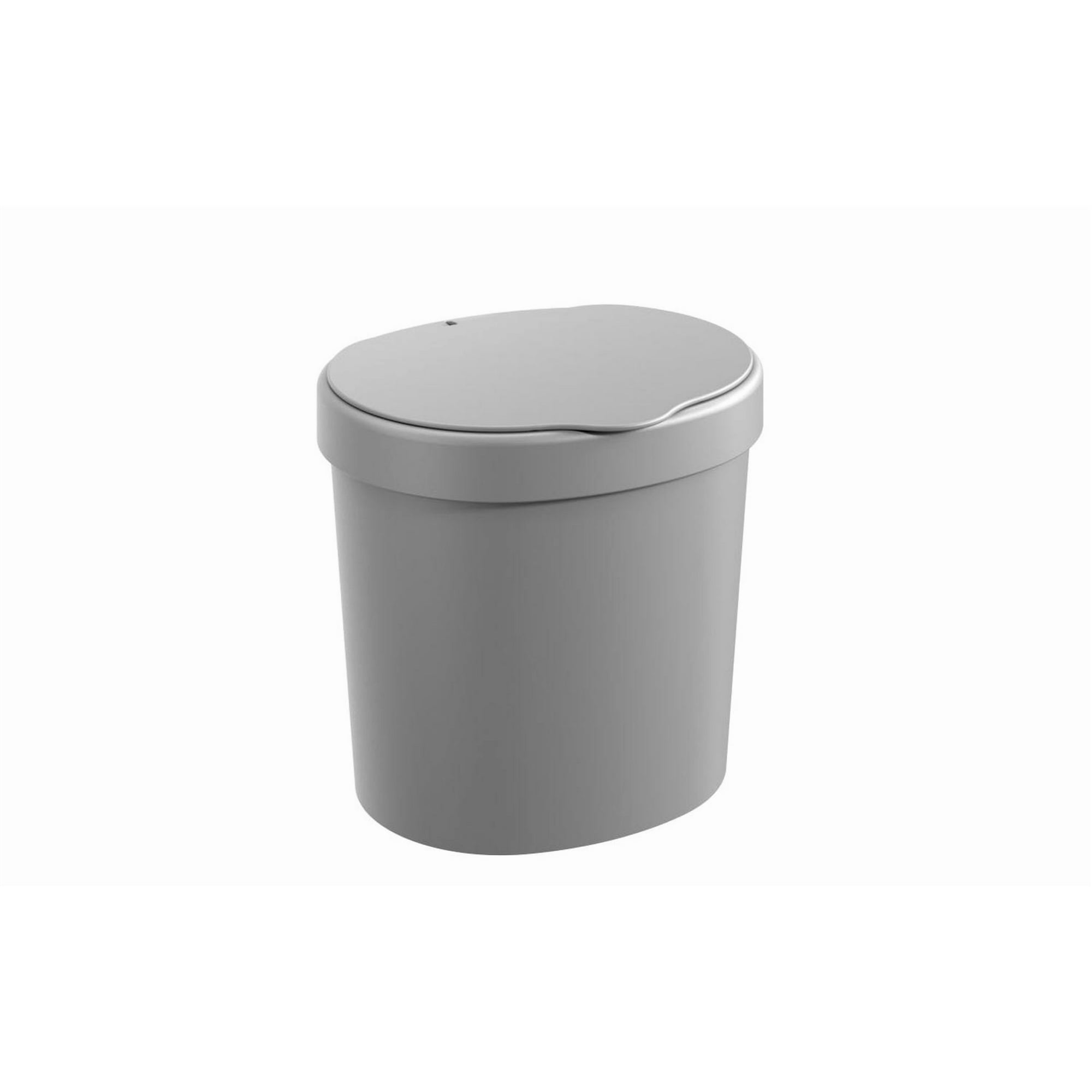 Coza - Basurero Con Tapa Basic 2,5 L Gris Frío Gris