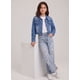 thumbnail image 3 of Chaqueta Jeans Con Brillo Ni a Mezclilla Strass Corta, 3 of 3