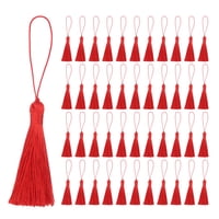 Mini Silky Bookmark Tassels Uxcell Rojo