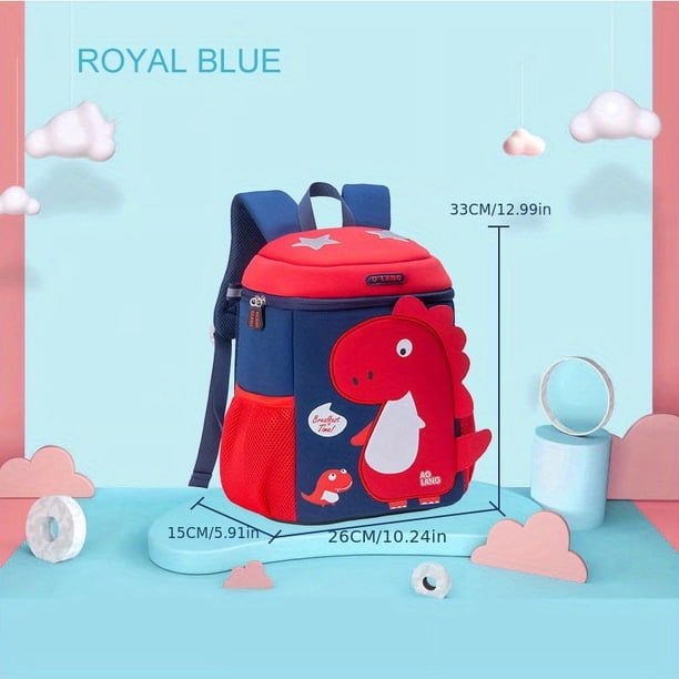 Kindergarten Primary School Cartoon Schoolbag Boys Girls Cute Dinosaur Backpack Waterproof Large Capacity Schoolbag Outdoor Travel Backpack School Season Gift