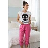 Hello Kitty - Pijama Mujer Chococat Blanco M