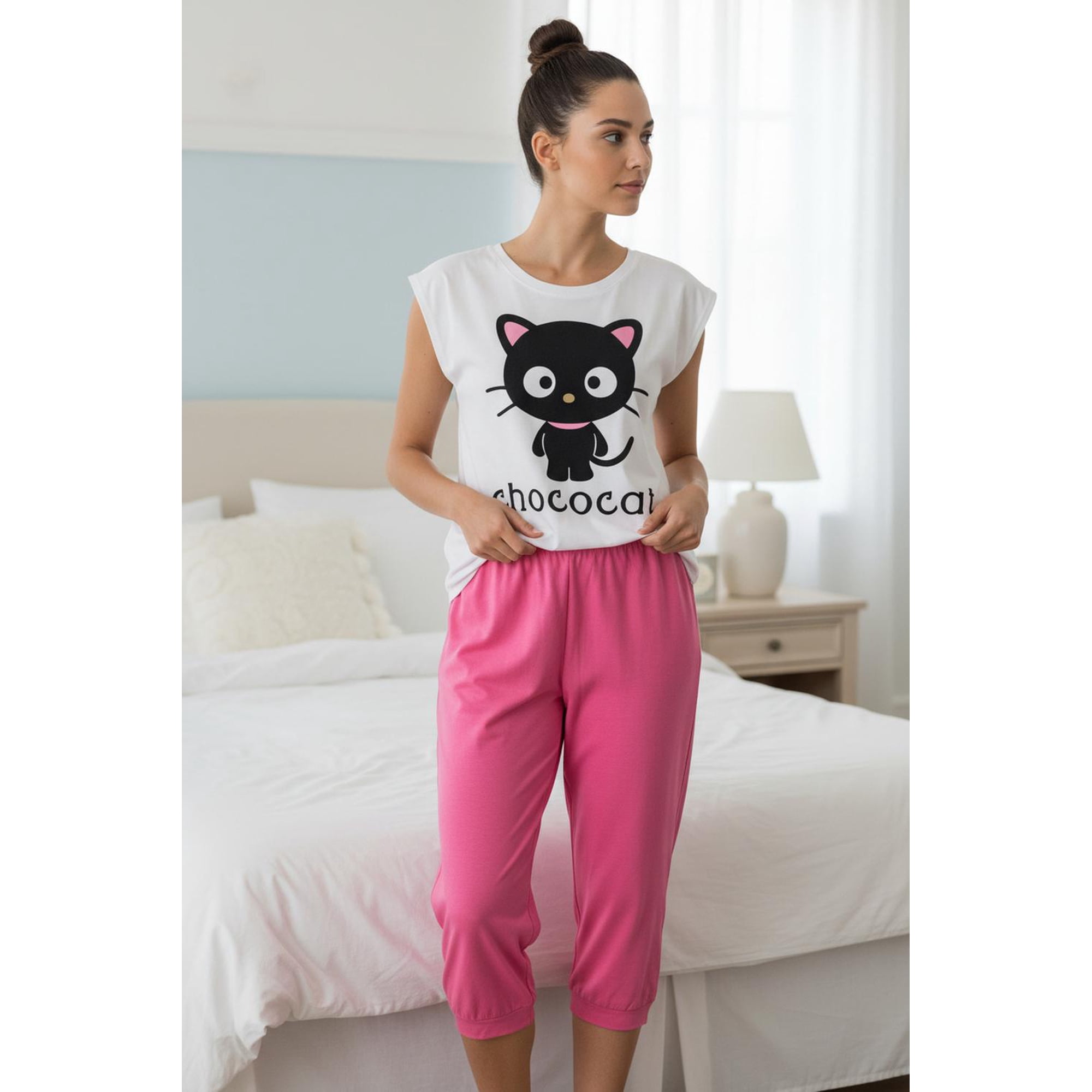 Hello Kitty - Pijama Mujer Chococat Blanco M