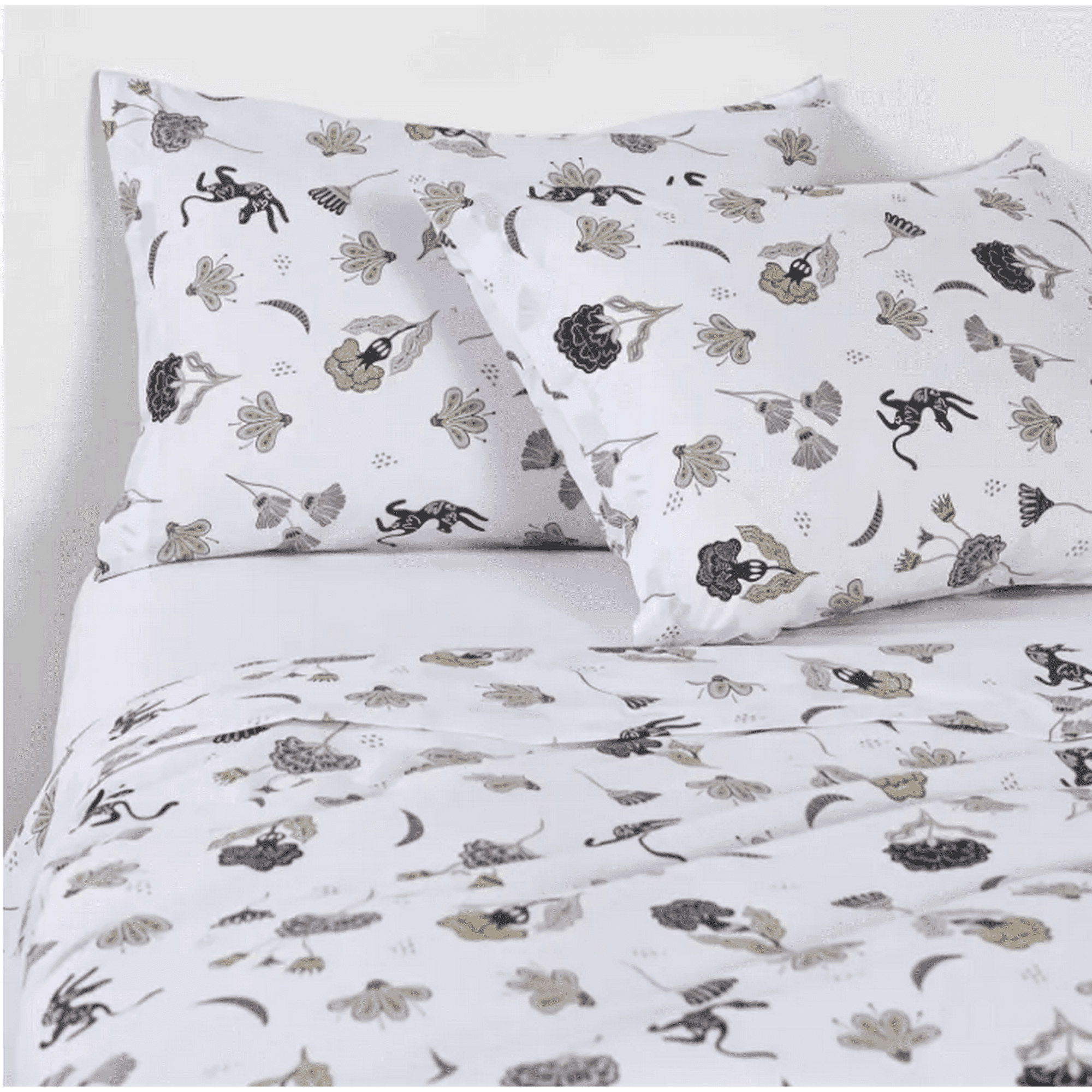 Genérico - Sabanas Ec Cannon 1.5 Plaza 200 Hilos Color Blanco Mystic