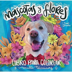 Genérico - Libro Para Colorear Mascotas Y Flores Sun Diseño