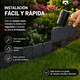thumbnail image 3 of Borde Cerca Jardín Valla Estacas Diseño Piedra Adoquín 20 Pz, 3 of 5