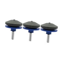 Magideal - 3 Afiladores Para Cortacésped, Para Taladro Eléctrico, Taladro Manual, Práctico, Fácil De Usar, Eficiente, Accesorio, Pulidora, Herramienta De Jardín Azul