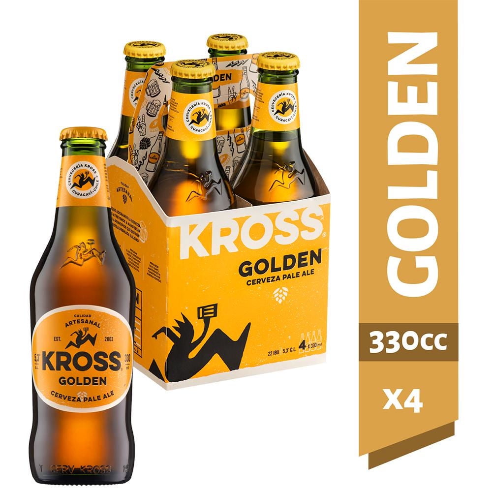Cerveza Kross Golden Ale Botellas Pack