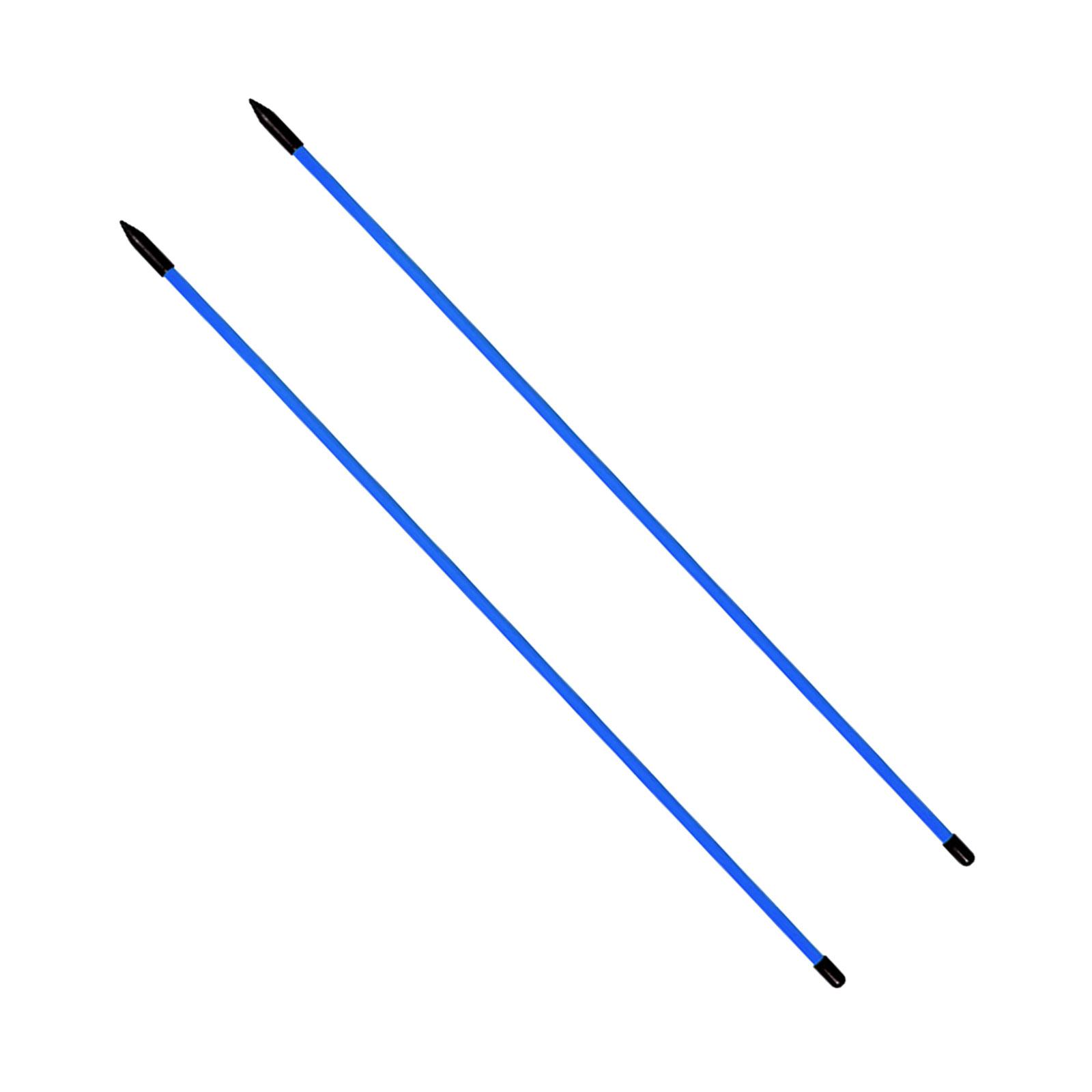 Magideal - Palos De Entrenamiento De Alineación De Golf Paquete De 2 Varillas De Práctica De Ayuda De Alineación De Golf De 48 Pulgadas , Azul