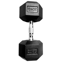 Linea Sport - Mancuerna 20Kg Hexagonal De Caucho