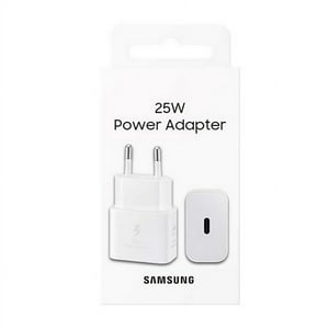 Samsung - Adaptador De Corriente De 25W Con Puerto Usb-C (Blanco, Sin Cable)