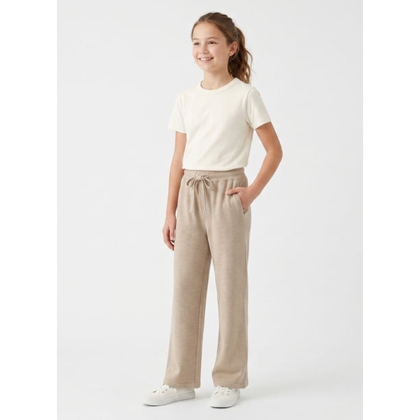 Pantalon Ancho Ni a Palazzo Holgado Con Cintura Elastica