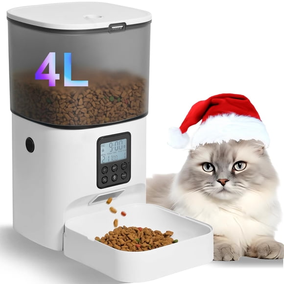 Comedero automático para gatos ANDOLL HOME 4L con grabadora de voz de 10 segundos