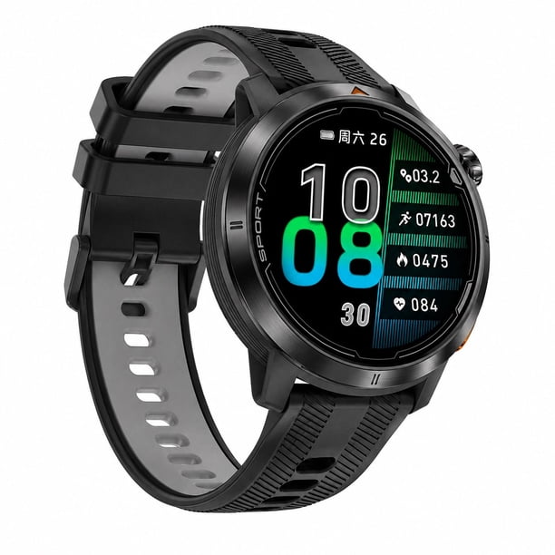 Smartwatch Deportivo DT G9 GPS Integrado Pantalla AMOLED 1.43" 466x466 Mapas Offline Llamadas Bluetooth Brújula 3ATM para Running Trekking y Outdoor negro para uso diario tono negro