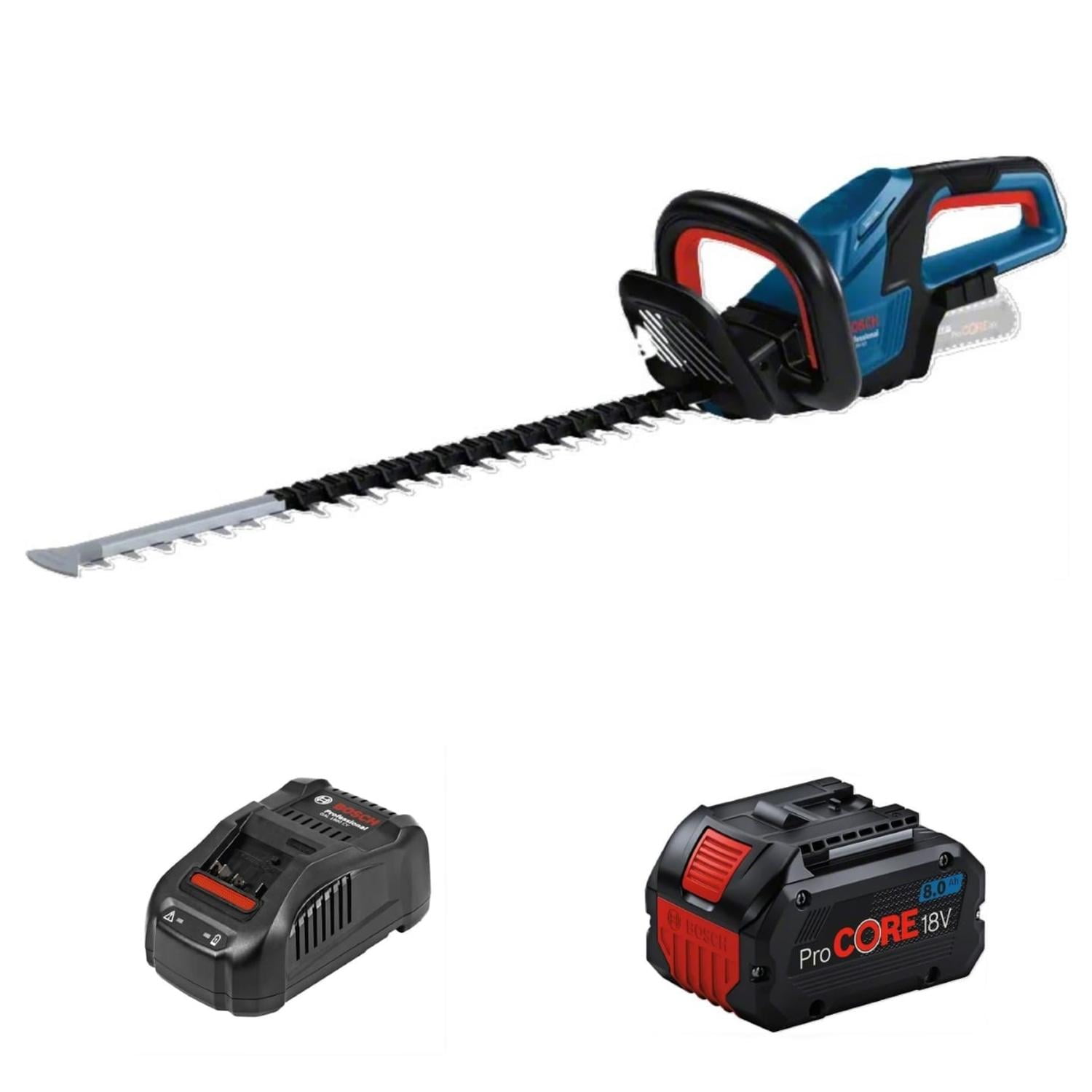 Cortasetos Inalámbrico Ghe 18v-60 Bosch+bat Procore 8ah+ Car Azul 20x25x120