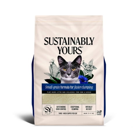 Arena Para Gatos Sustainably Yours, Fórmula De Grano Pequeño, 4,54 Kg