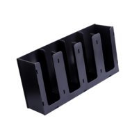 Bothyi - Cazón De Papel Y Soporte De Tapa Almacenamiento De Botella Acrílica Enjuague Copas De Papel De Papel 4 Cuadrículas Rectas