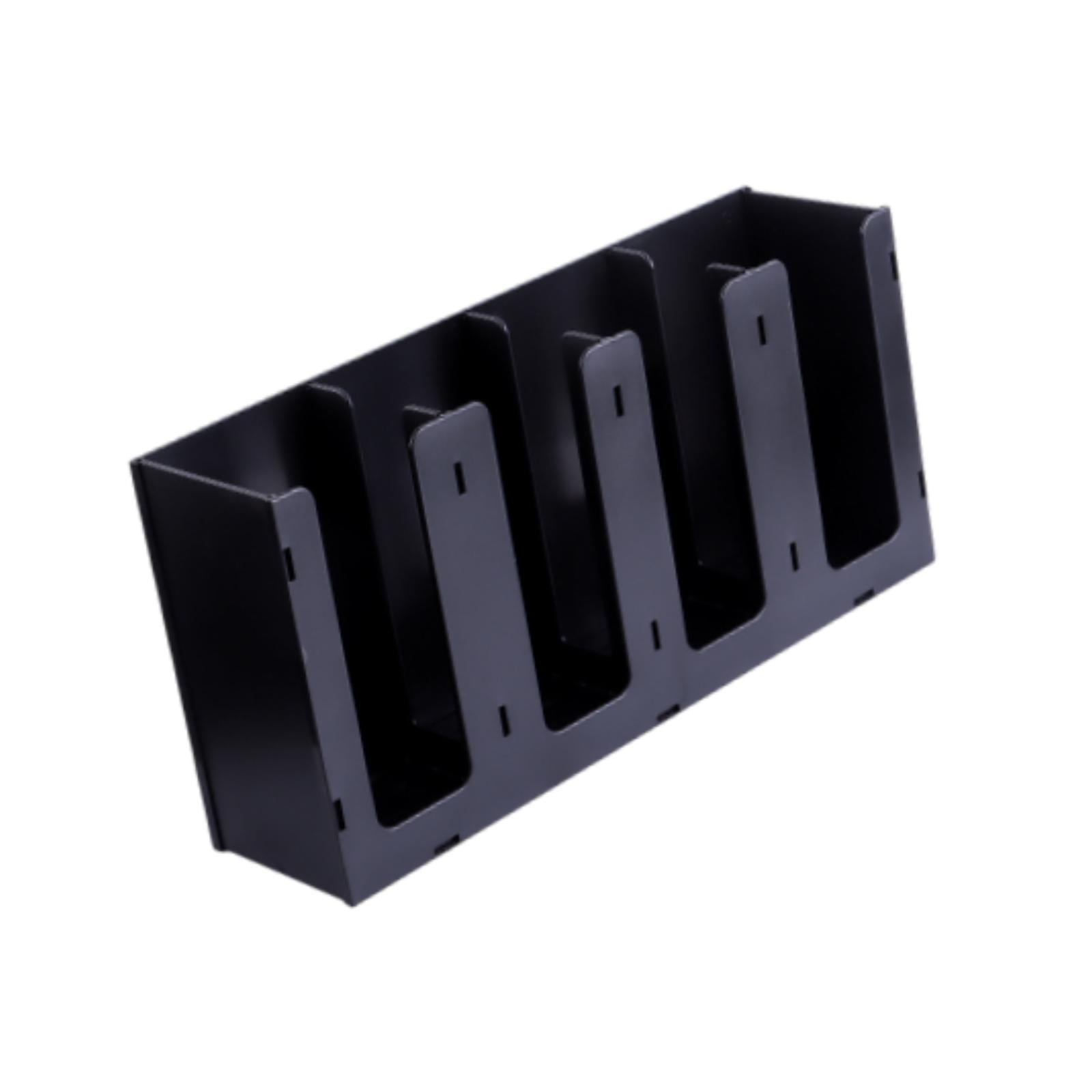 Bothyi - Cazón De Papel Y Soporte De Tapa Almacenamiento De Botella Acrílica Enjuague Copas De Papel De Papel 4 Cuadrículas Rectas