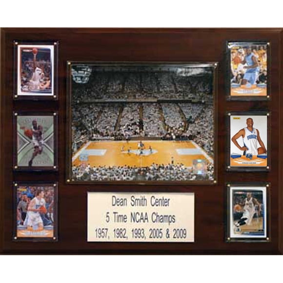 Placa de baloncesto NCAA Dean Smith Center Arena + foto 20 x 25 cm