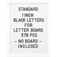 Set De Letras G Gamit Precortadas, 378 Piezas, Estándar, 2,54 Cm, Negro