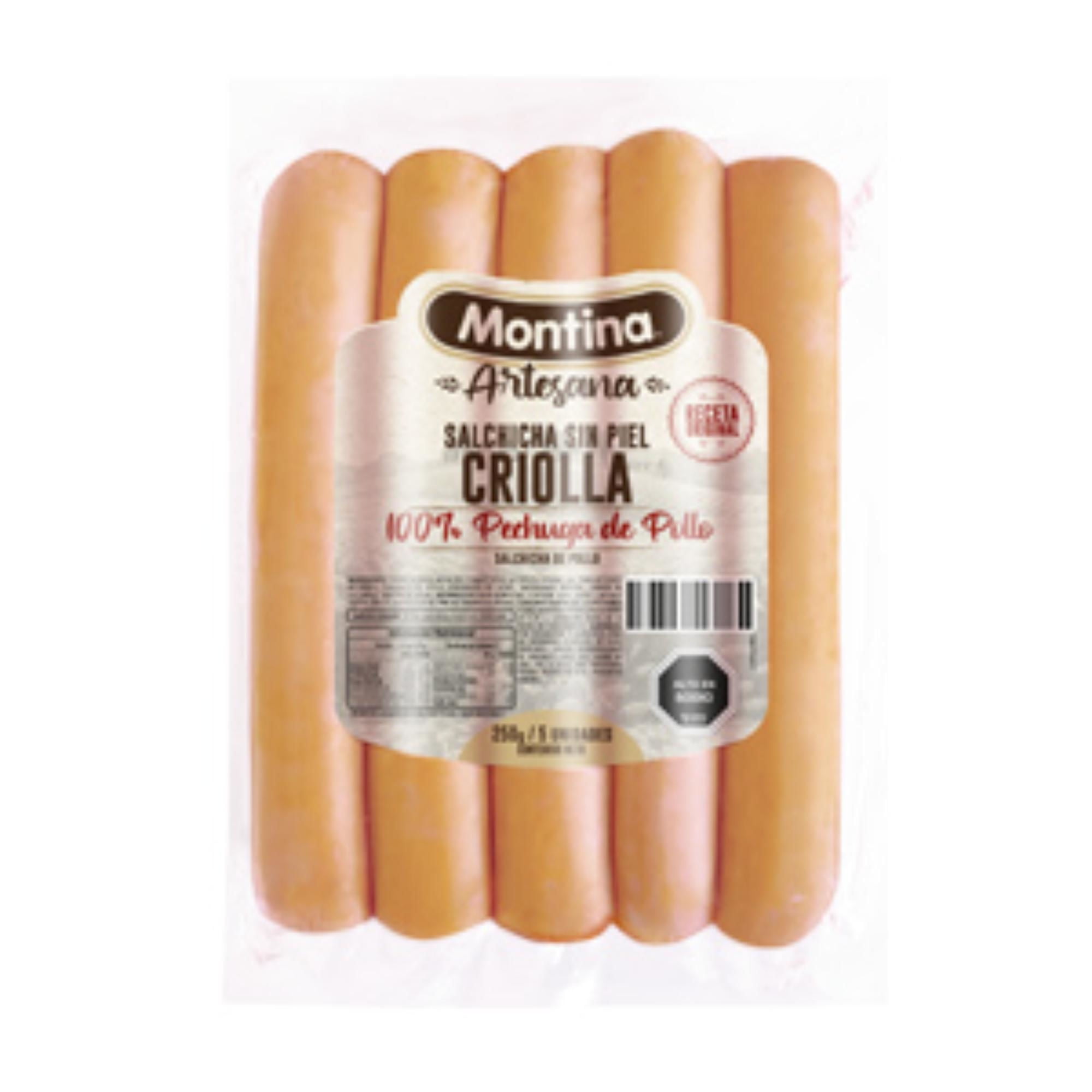 Salchicha Artesana Criolla 5 Un 250 g Montina