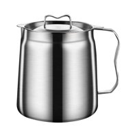 Bothyi - Contenedor De Grasa A Prueba De Fugas Para Almacenar Aceite De Freír Grasa De Cocina Aceite De Coco 1,5 L