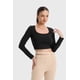 thumbnail image 1 of Polera Mujer Escote Cuadrado Negro, 1 of 4