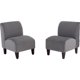 thumbnail image 1 of Set 2 Poltronas Soft Felpa Gris, 1 of 1