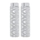 thumbnail image 1 of Uxcell 2 Paquete de Pivotes de Bicicleta de Aleación de Aluminio Antideslizantes para Ejes de 3/8 pulgadas con Rayas Blancas, 1 of 7