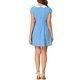 thumbnail image 3 of INSPIRE CHIC Vestido de mujer con cuello Peter Pan, cremallera oculta en la parte trasera, línea A por encima de la rodilla, M Azul claro, 3 of 7