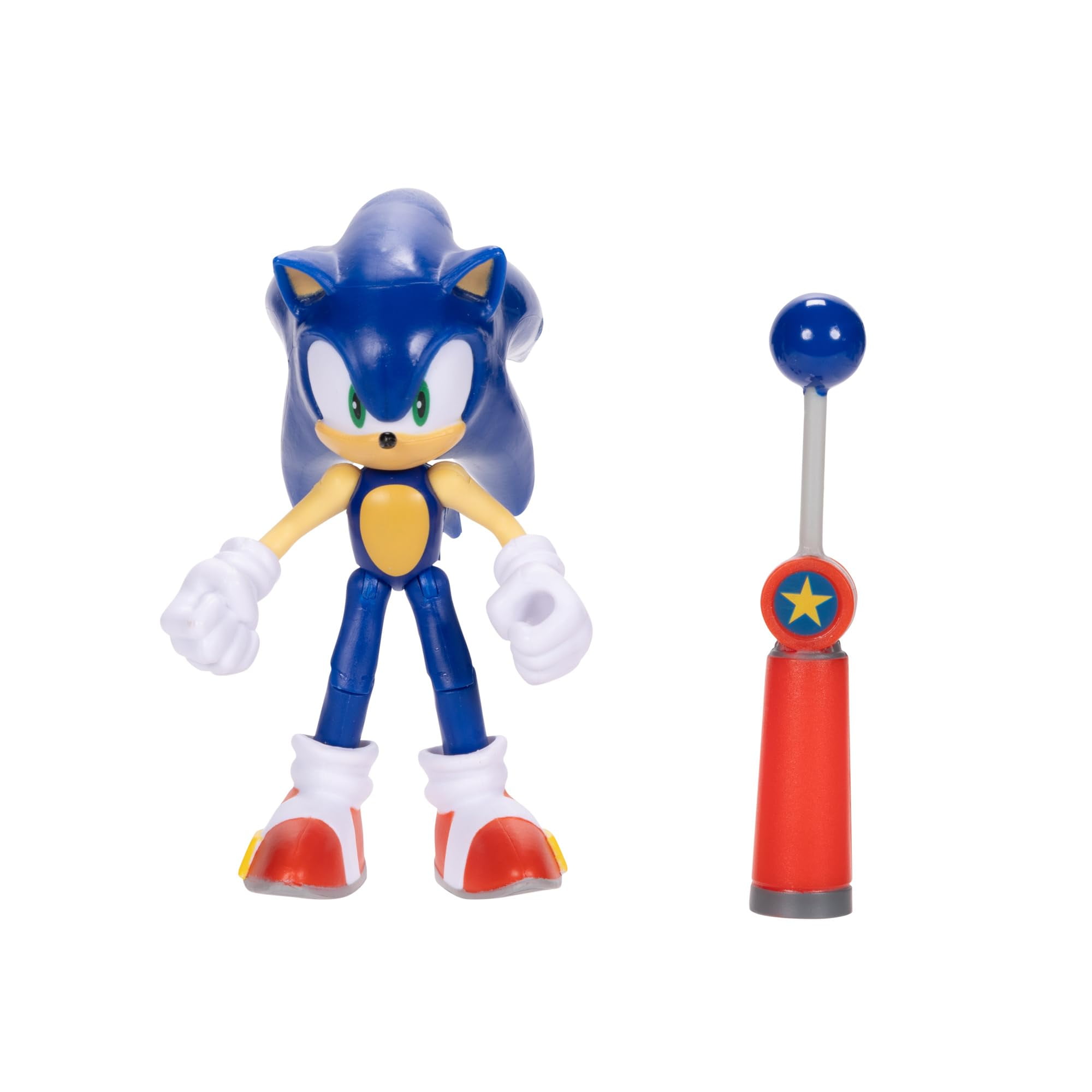Figura De Acción Sonic The Hedgehog Sonic De 10 Cm Con Checkpoint