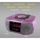 thumbnail image 3 of Reproductor de CD HANNLOMAX HX-334CD con Reloj Despertador y Radio (Morado), 3 of 5