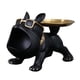 thumbnail image 5 of Bandeja de almacenamiento para perros, estatua, cuenco de estatuilla de perro, escultura de Animal de resina nórdica, bandeja de joyería de dulces par Negro, 5 of 5