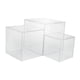 thumbnail image 3 of Elevadores De Anidación De Soporte De Cubo Acrílico De 3 Uds Con Fondo Hueco Para Mostrador De Venta Al Por Menor Transparente, 3 of 5