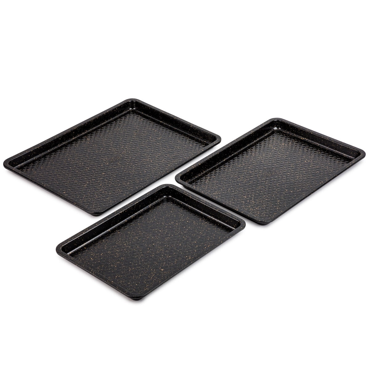 Bandejas Para Hornear Thyme Table Antiadherente Set 3 Piezas Negro