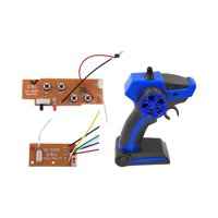 Magideal - Transmisor De Control Remoto Con Receptor, Módulo De Control Remoto, Actualización Del Sistema De Radio Rc De 4 Vías Para Tanque Sobre Orugas Rc Coche Azul