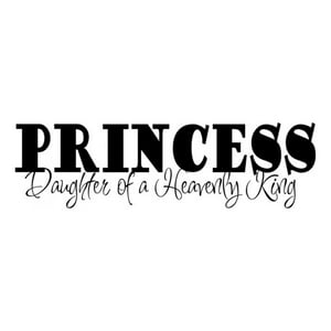Rienda Libre Graphics - Decomural Princess Daughter Of A King Bible Verse Ws-17705