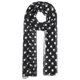 thumbnail image 1 of INSPIRE CHIC Bufanda de Gasa de Lunares de los Años 50 para Mujeres, Ligera, Suave y Transparente, Envoltura de Cabeza Larga para Todas las Estaciones 70.9"x27.6" Negro-Blanco Puntos, 1 of 6
