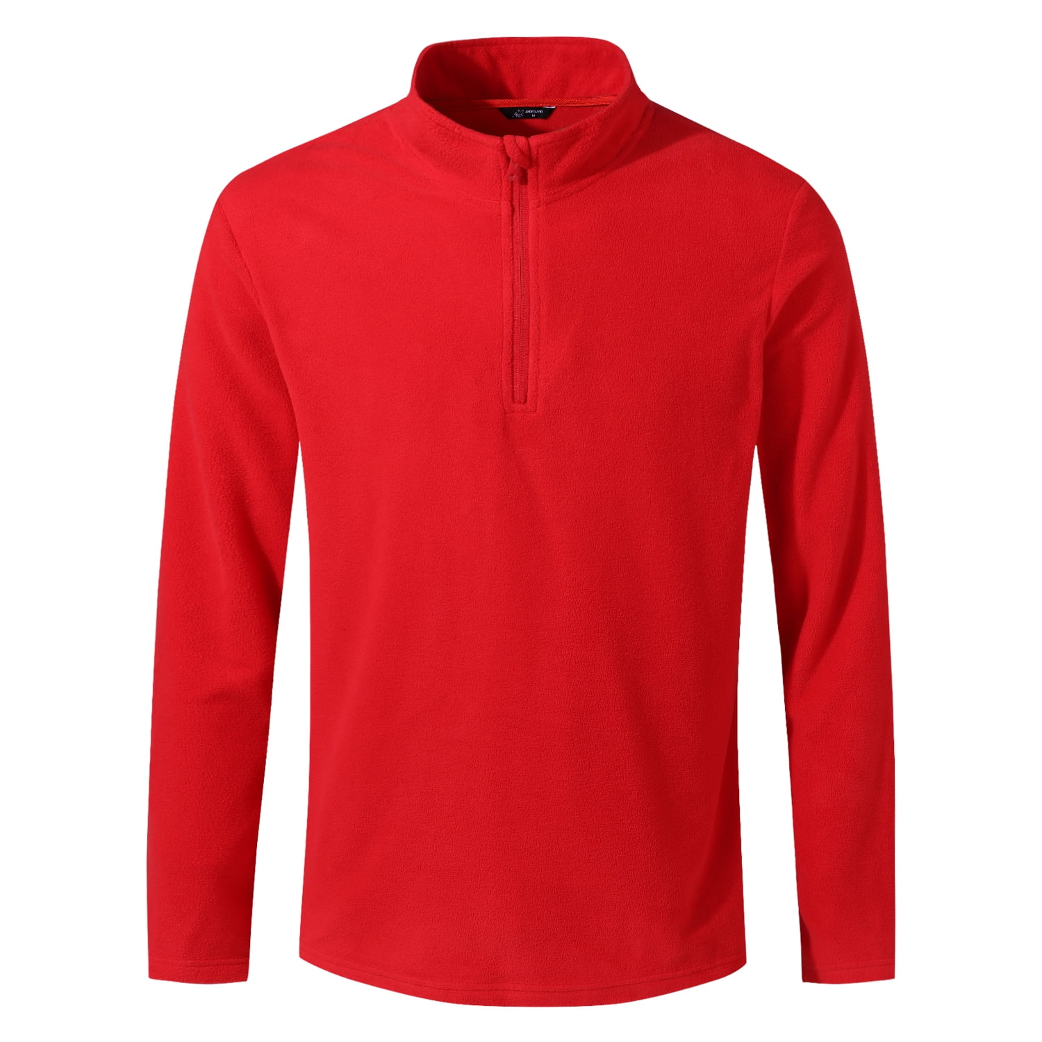 Andesland - Polera Ii Capa Micropolar Liso Medio Cierre Hombre