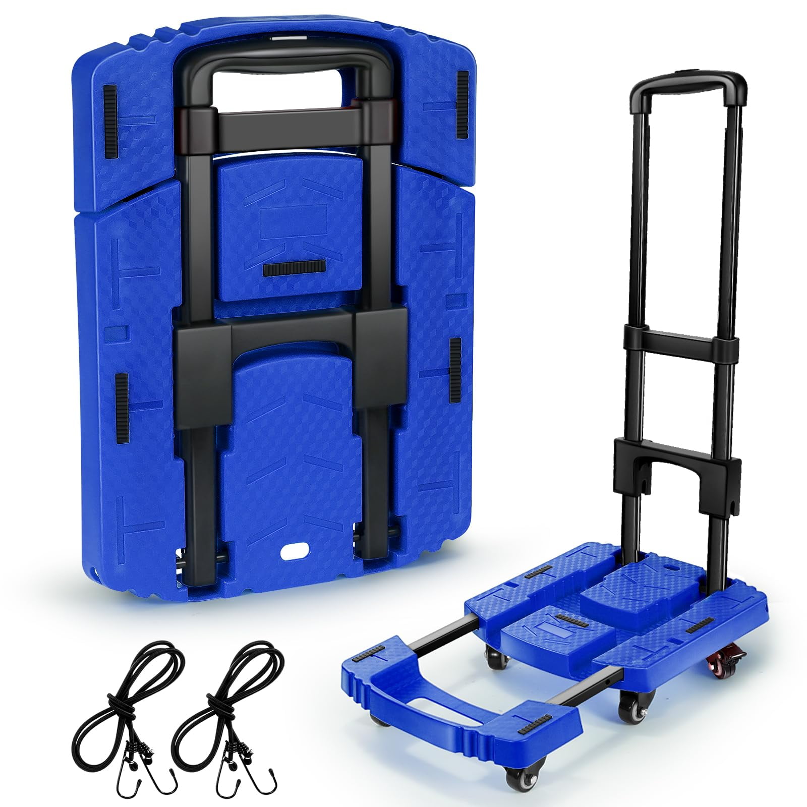 Carretilla De Mano Plegable Voipvvii 500 Libras/227 Kg Con 6 Ruedas