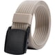 thumbnail image 1 of Cinturón de nailon para hombre, cinturón táctico militar, transpirable, con hebilla de plástico para pantalones, 130 cm,  Tan Trigo, 1 of 6
