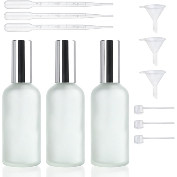Botellas Perfume Vacías YU FENG Vidrio 100 ml Recargables 3 Pack