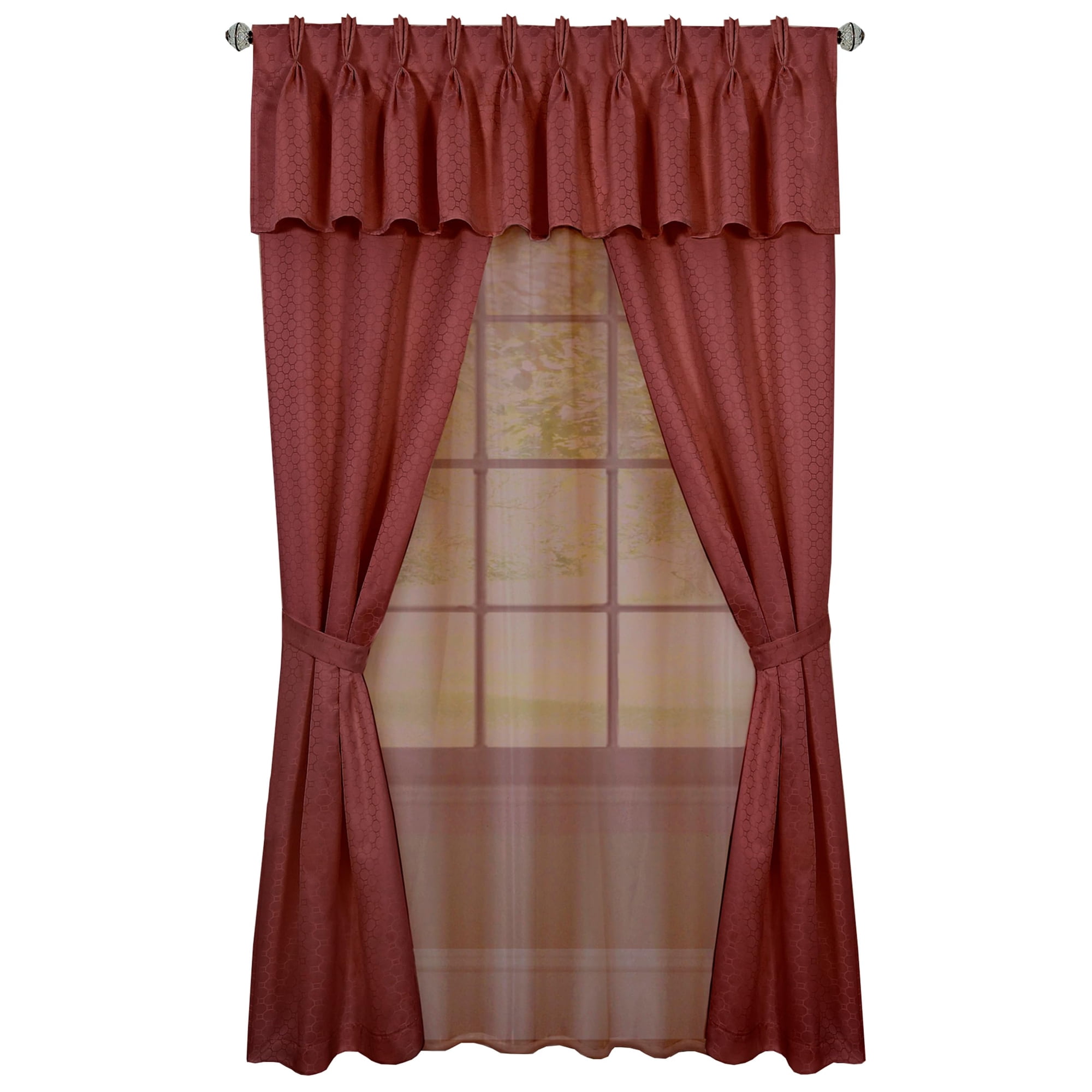 Persianas Achim Claire Con Filtro De Luz, 140 X 160 Cm, Marsala