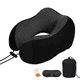 thumbnail image 1 of Almohada Viscoelastica Belug  Para Viaje De Cuello + Antifaz Color Negro, 1 of 5