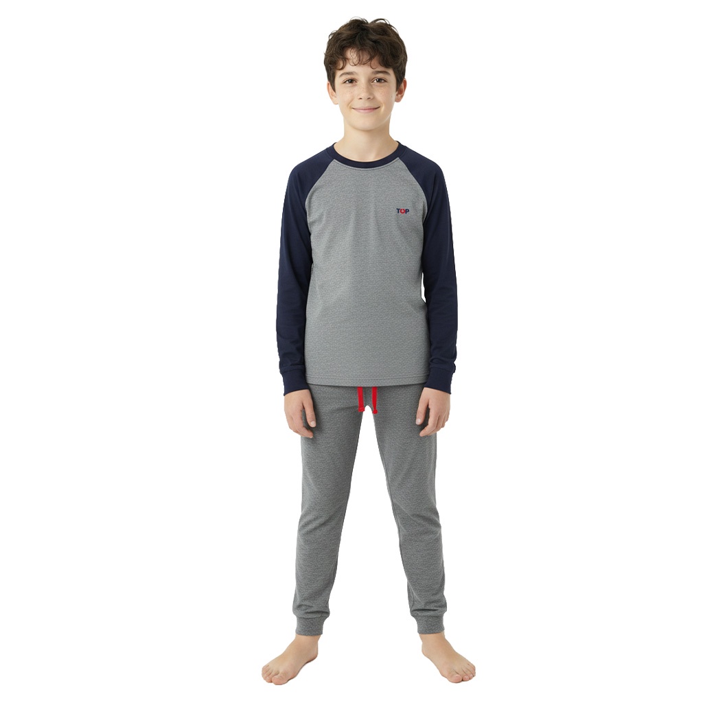 Top - Pijama Largo Niño Invierno Algodón C1