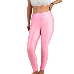 Likeshop - Calza Lycra Deportiva Mujer Tiro Alto Dupont Alto Brillo 548