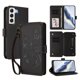 thumbnail image 1 of Funda Cartera Mariposa para [Samsung Galaxy S22 5G] con Soporte y Cremallera Negro, 1 of 6