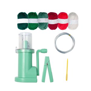 Bothyi - Máquina De Tejer Manual Pequeña Weaver Operada A Mano Para Manualidades De Costura Ganchillo Juego De Hilo De 6 Colores