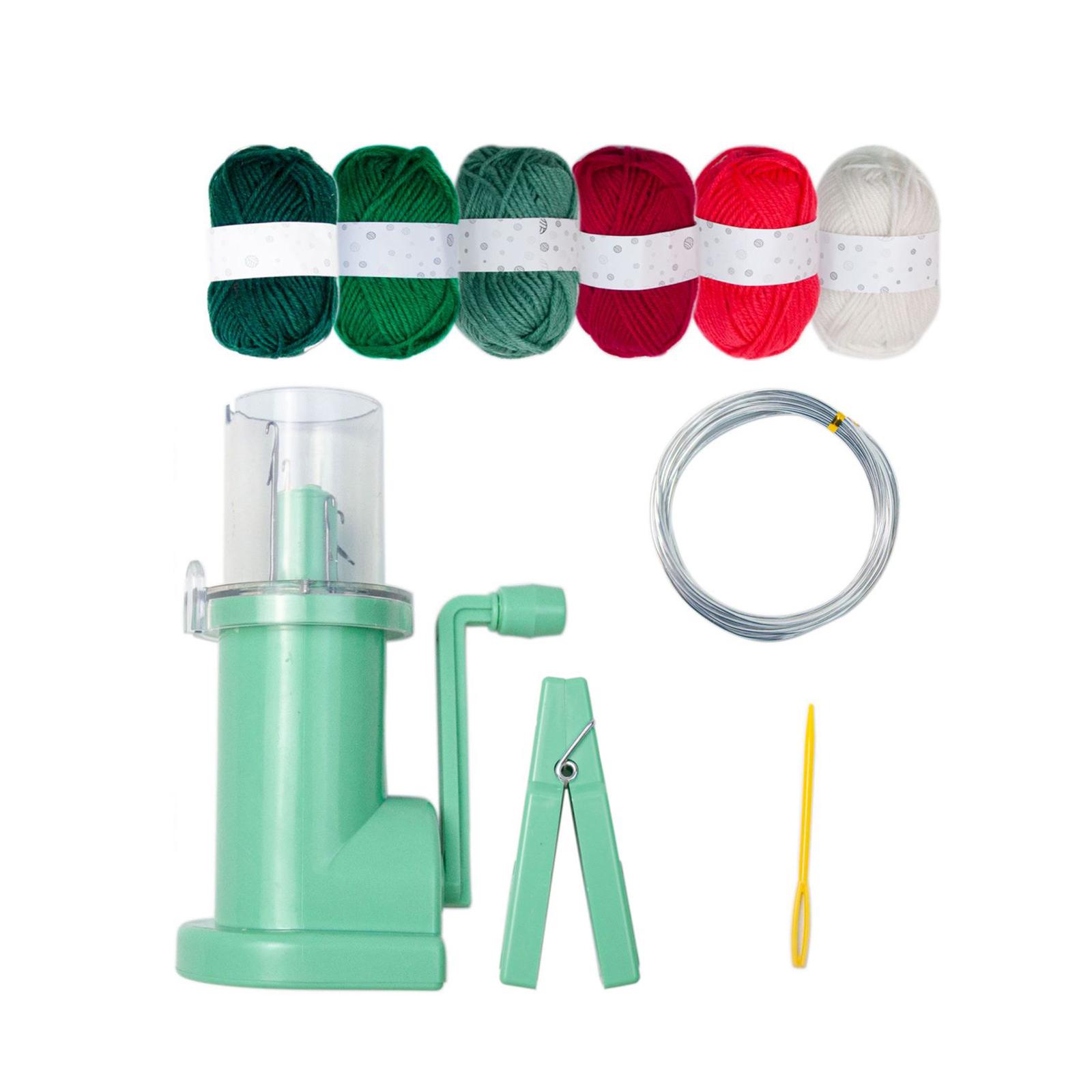 Bothyi - Máquina De Tejer Manual Pequeña Weaver Operada A Mano Para Manualidades De Costura Ganchillo Juego De Hilo De 6 Colores